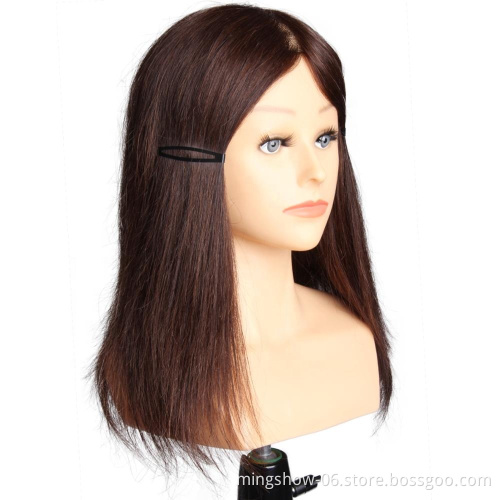 No minimum order quantity female head mannequin with shoulder human hair for sale